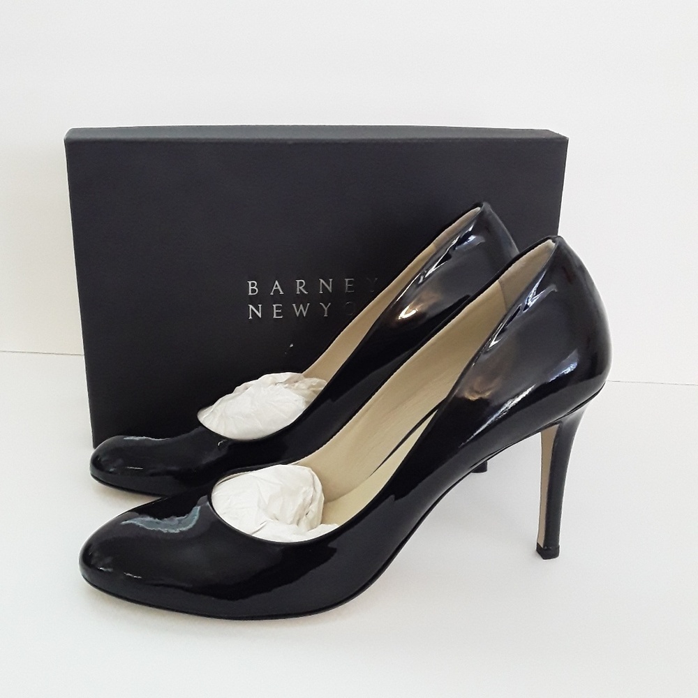 Barneys New York Black Patent Leather Pumps **BOX NOT INCLUDED**